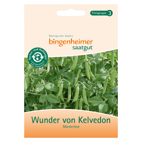 Bingenheimer Saatgut Bio Markerbse, Wunder von Kelvedon, 35g