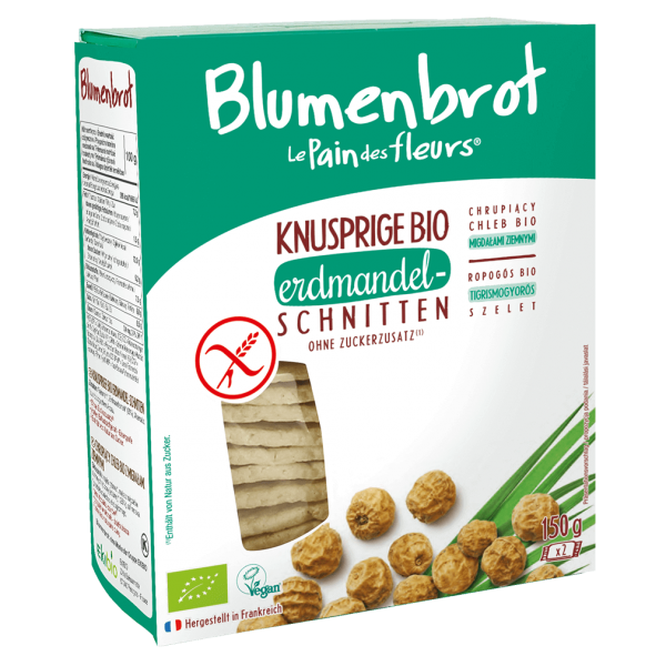 Blumenbrot Bio Knusprige Erdmandel-Schnitten glutenfrei