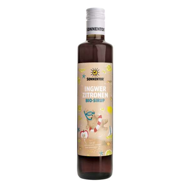 Sonnentor Bio Ingwer-Zitronen Sirup, 500 ml