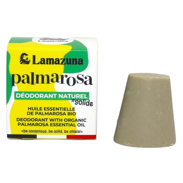Lamazuna Bio festes Deodorant – ätherisches Palmarosaöl