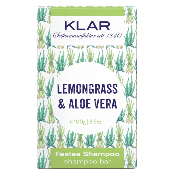Klar Seifen Festes Shampoo Lemongrass &amp; Aloe Vera
