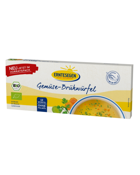 Erntesegen Bio Gemüsebrühwürfel, 12 Würfel