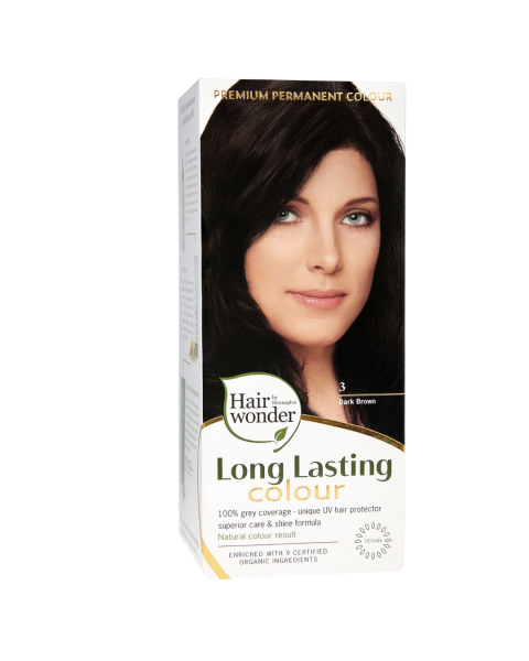 Hairwonder Langhaltende Farbe Dunkelbraun 3