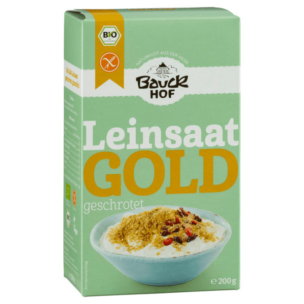 Bauckhof  Bio Gold-Leinsaat, geschrotet