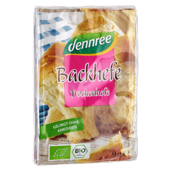 dennree Bio Backhefe 3x9g MHD 30.11.24