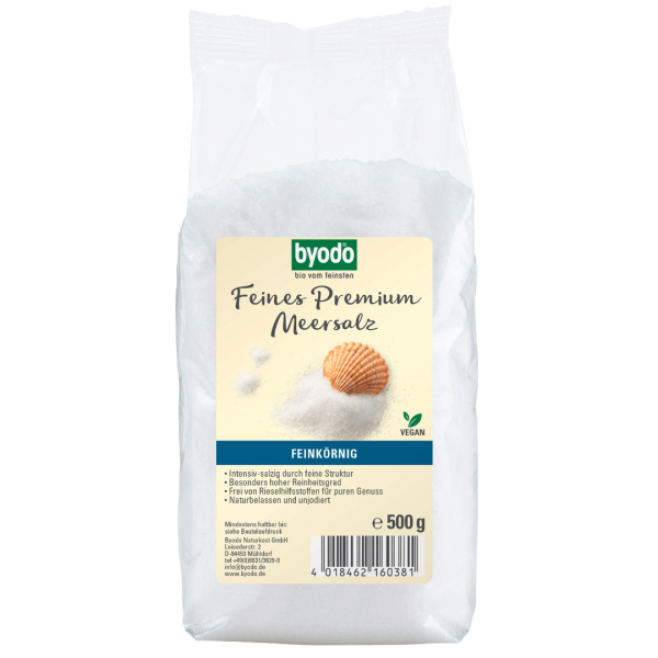 byodo Bio Feines Premium Meersalz, 500 g