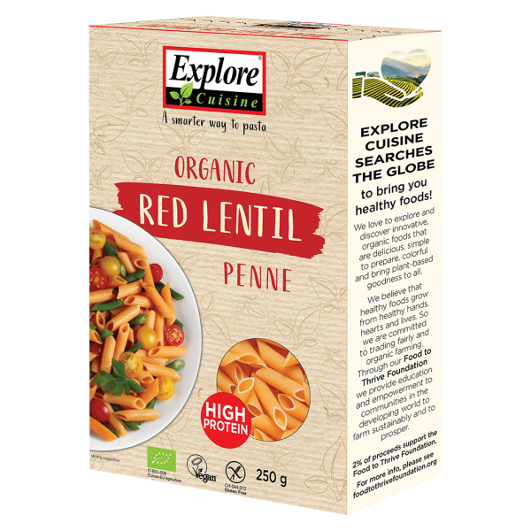 Explore Cuisine Bio Penne aus roten Linsen