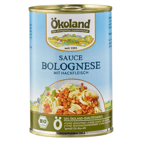 Ökoland Bio Bolognese mit Hackfleisch