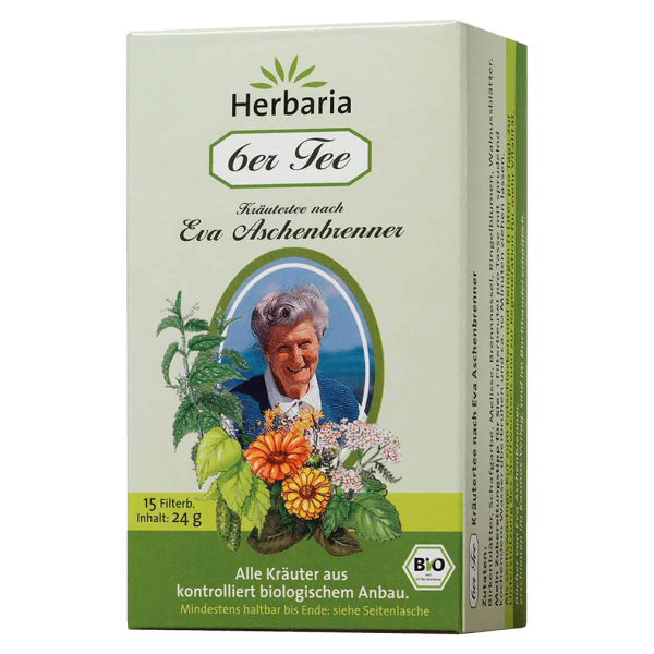 Herbaria Bio 6er Tee Eva Aschenbrenner, 15 Filterbeutel