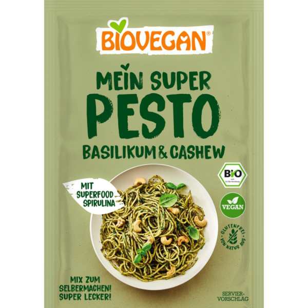 Biovegan Bio Mein Super Pesto Basilikum-Cashew