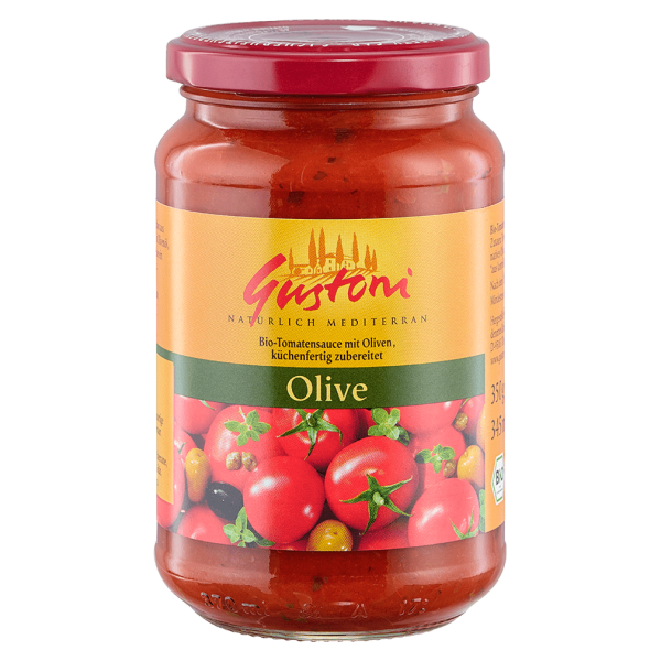 Gustoni Bio Tomatensauce mit Oliven