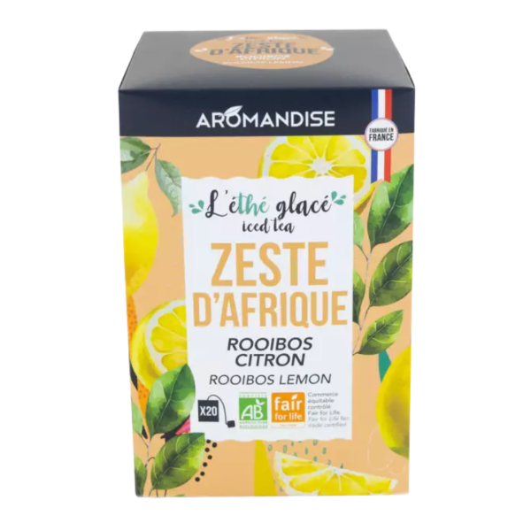 AROMANDISE Bio Eistee Zeste D&#039;Afrique Rooibos Zitrone