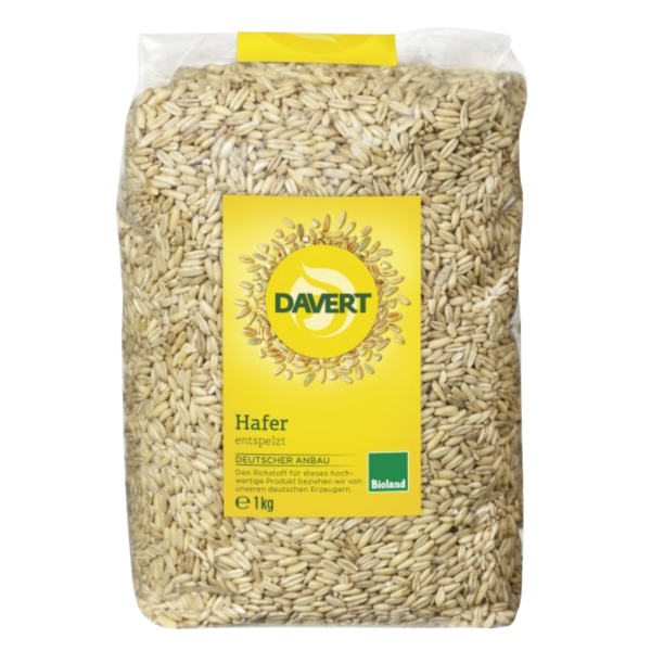 Davert Bio Hafer entspelzt Bioland, 1kg
