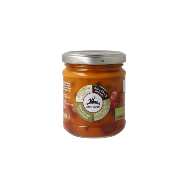 Alce Nero Bio Gekochte Kidneybohnen in Tomatensauce, 200g