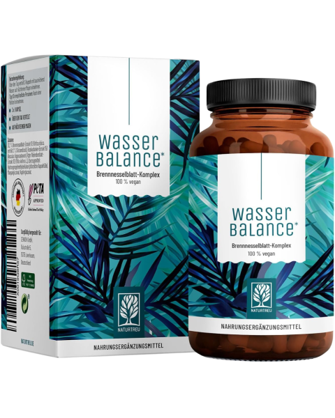 Naturtreu Wasserbalance Brennnesselblatt-Komplex, 90 Kapseln