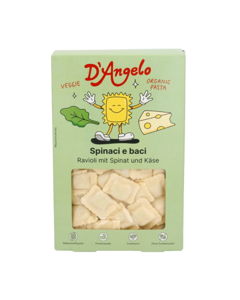 D&#039;Angelo Bio Ravioli Käse-Spinat
