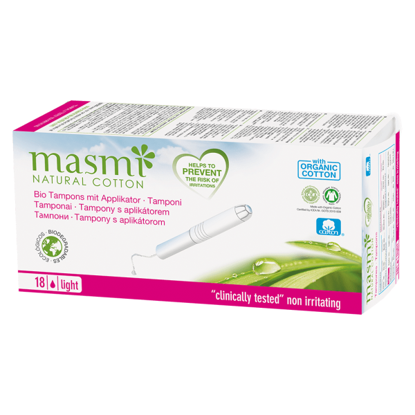 Masmi Organic Care Bio Tampons Light Mini mit Applikator