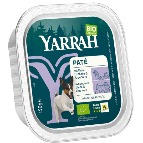 Yarrah Bio Hundefutter Paté Huhn &amp; Truth
