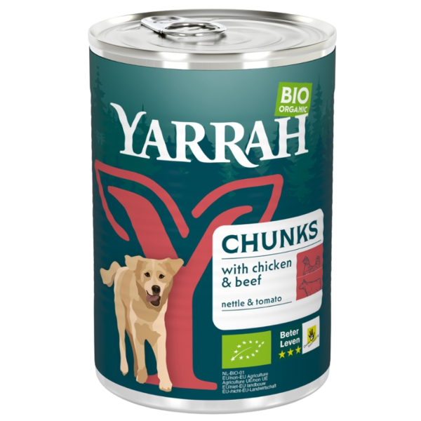 Yarrah Bio Hundefutter Bröckchen Rind