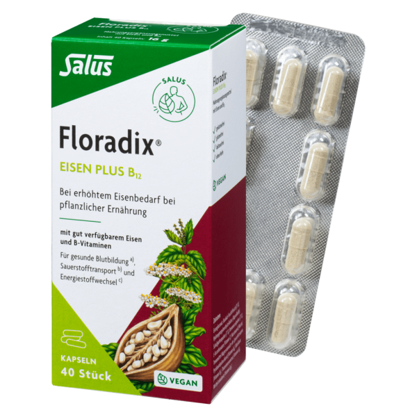 Salus Floradix Eisen plus B12 40 Kapseln