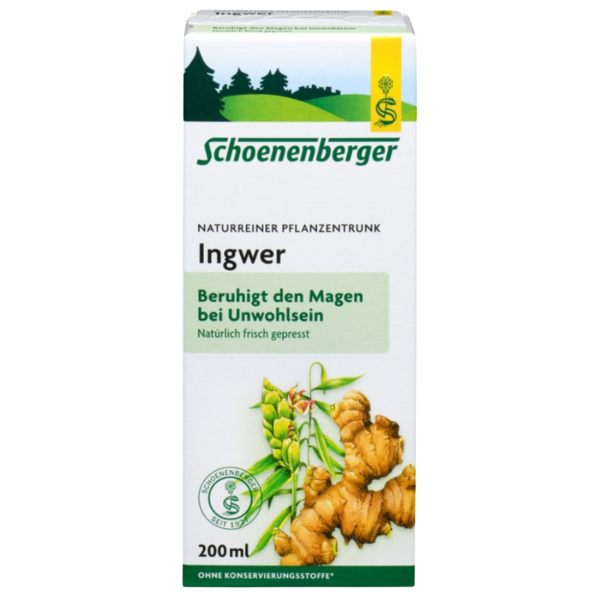 Schoenenberger Bio Ingwer naturreiner Pflanzentrunk