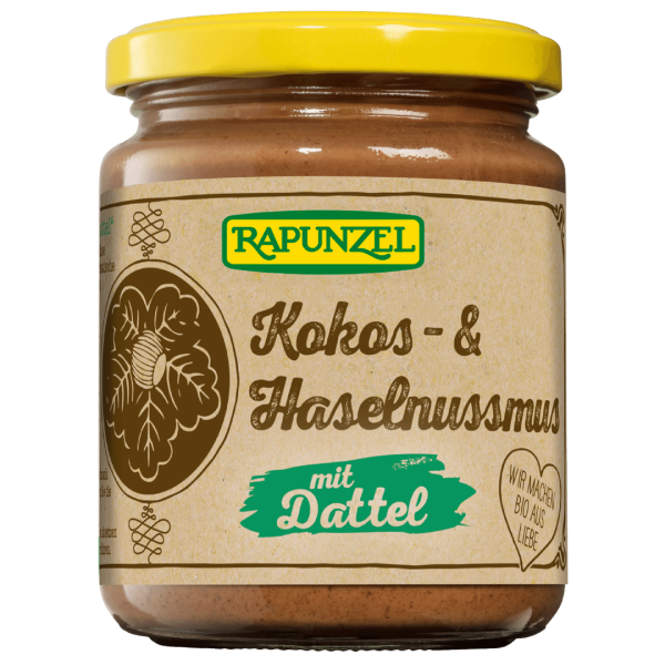 Rapunzel Bio Kokos- &amp; Haselnussmus mit Dattel