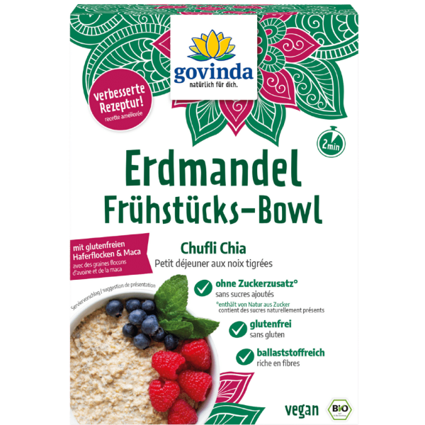 Govinda Bio Erdmandel Frühstücks-Bowl, Chufli Chia