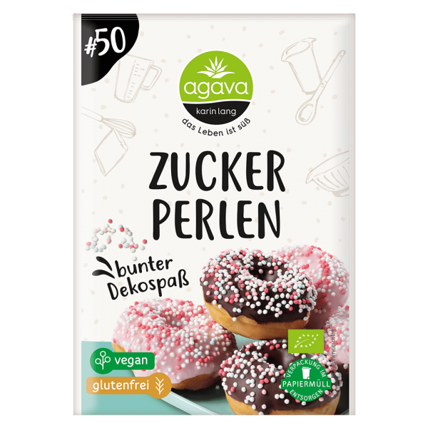 agava Bio Zuckerperlen bunt MHD 30.08.2023