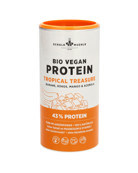 Schalk Mühle Bio Tropical Treasure - Protein Mix mit Banane, Mango, Kokos &amp; Acerola