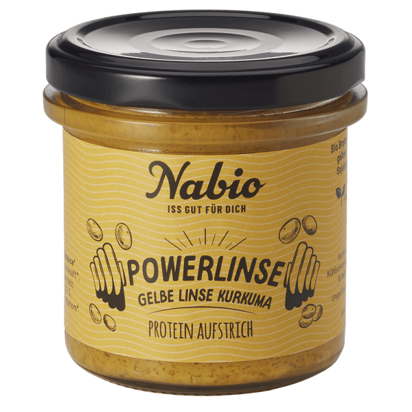 NAbio Bio Protein-Aufstrich Powerlinse Gelb