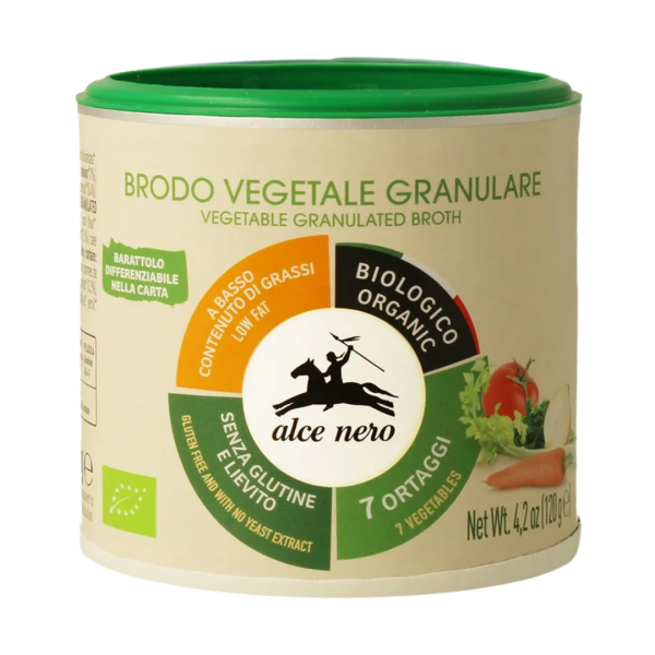 Alce Nero Bio Gekörnte Gemüsebrühe aus biologischem Anbau, 120g