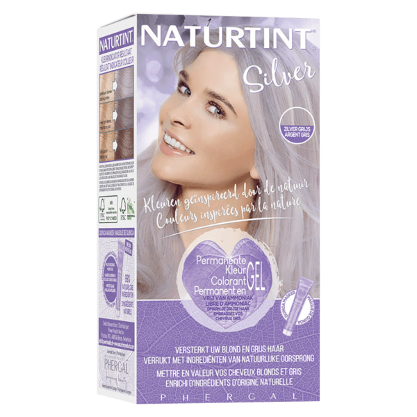 Naturtint Haarfarbe Silber Grau