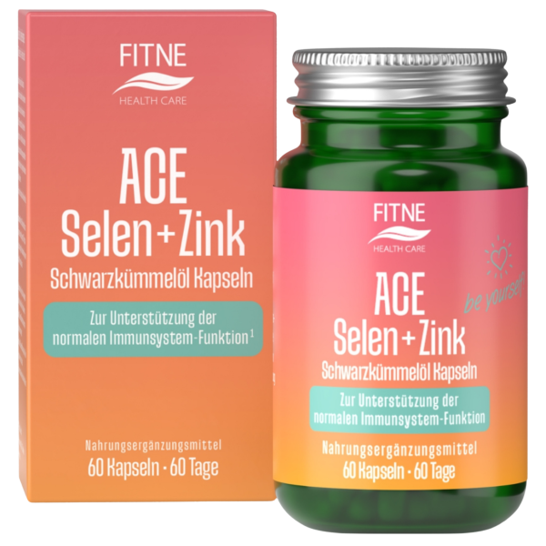 Fitne ACE + Selen + Zink Schwarzkümmelöl Kapseln