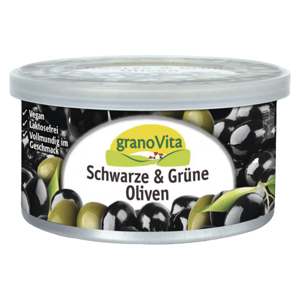 granoVita Aufstrich Schwarze &amp; Grüne Oliven