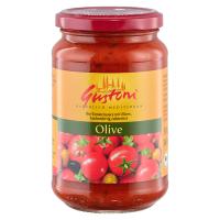 Gustoni Bio Tomatensauce mit Oliven Gustoni Bio Tomatensauce mit Oliven