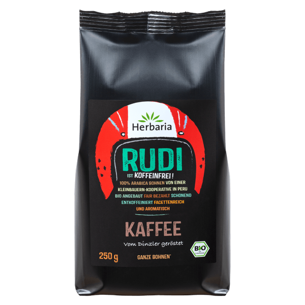 Herbaria Bio Rudi Kaffee entkoffeiniert ganz
