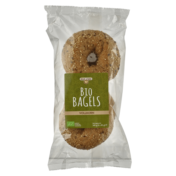 Dan Cake Bio Bagels Vollkorn, 4 Stück