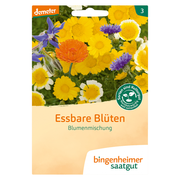 Bingenheimer Saatgut Bio Blumenmischung Essbare Blüten