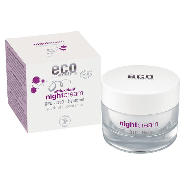 Eco Cosmetics Nachtcreme Hyaluron mit OPC