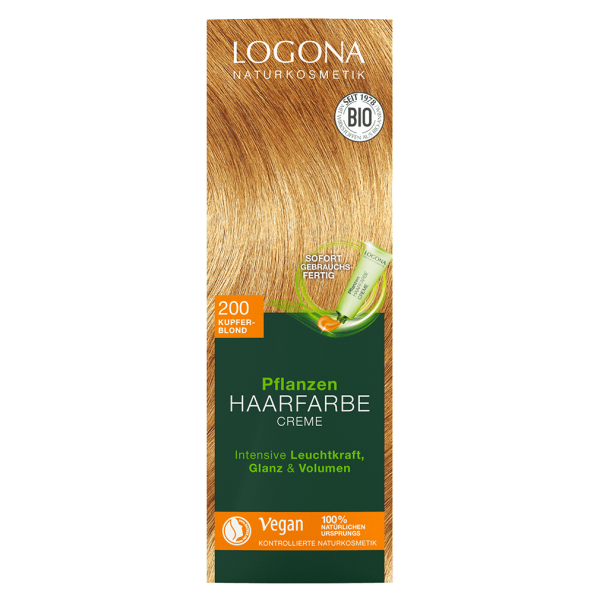 Logona Pflanzenhaarfarbe Creme 200 Kupferblond