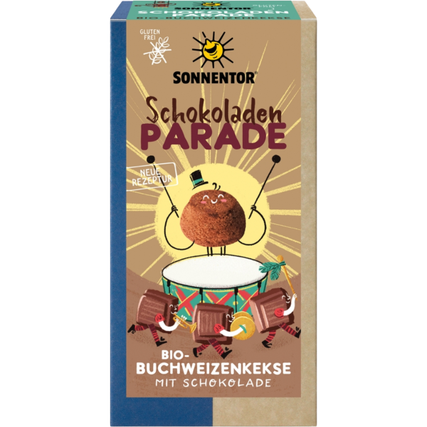Sonnentor Bio Schokoladen-Parade Kekse, 100 g, Packung
