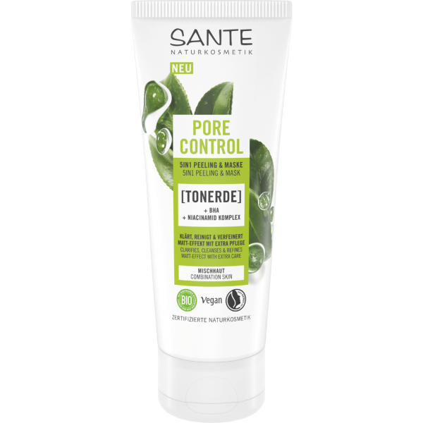 Sante Naturkosmetik Pore Control 5in1 Peeling &amp; Maske