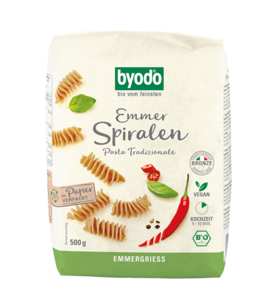 byodo Bio Emmer Spiralen 500g