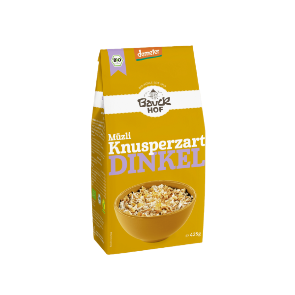 Bauckhof  Bio Dinkel Müzli Knusperzart