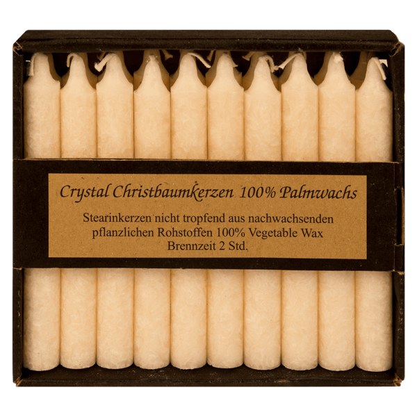 Kerzenfarm Christbaumkerzen aus Stearin, 20 Stück