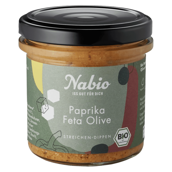 NAbio Bio Aufstrich Paprika Oliven Feta