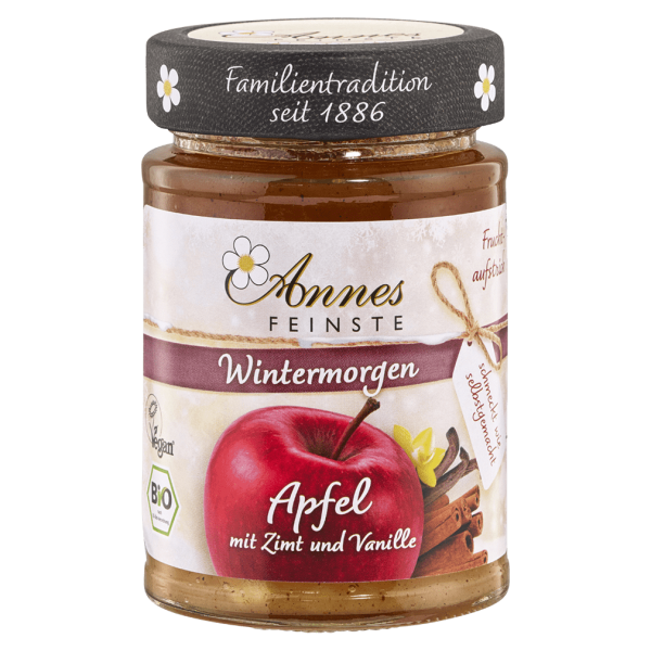 Annes Feinste Bio Fruchtaufstrich Apfel &amp; Zimt mit Vanille