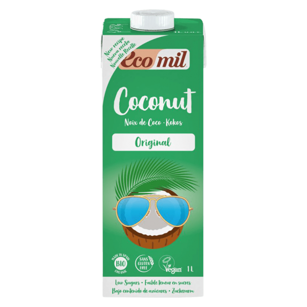 EcoMil Bio Kokos Drink Original mit Agavendicksaft MHD 11.10.2023