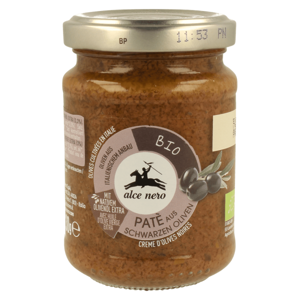 Alce Nero Bio Paté aus schwarzen Oliven