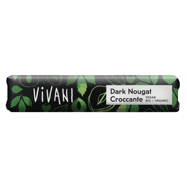 Vivani Bio Dark Nougat Croccante Schokoriegel